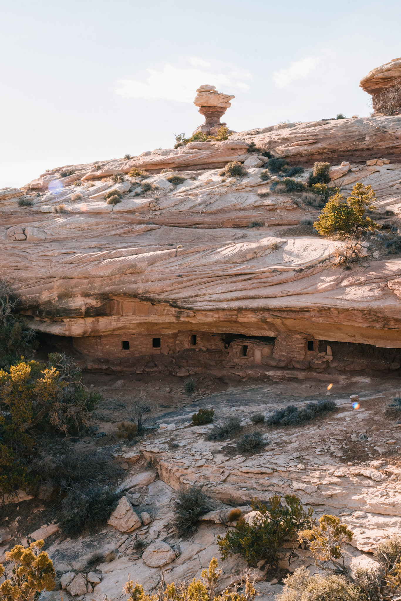 ancestral pueblan ruin in cedar mesa in bears ears national monument