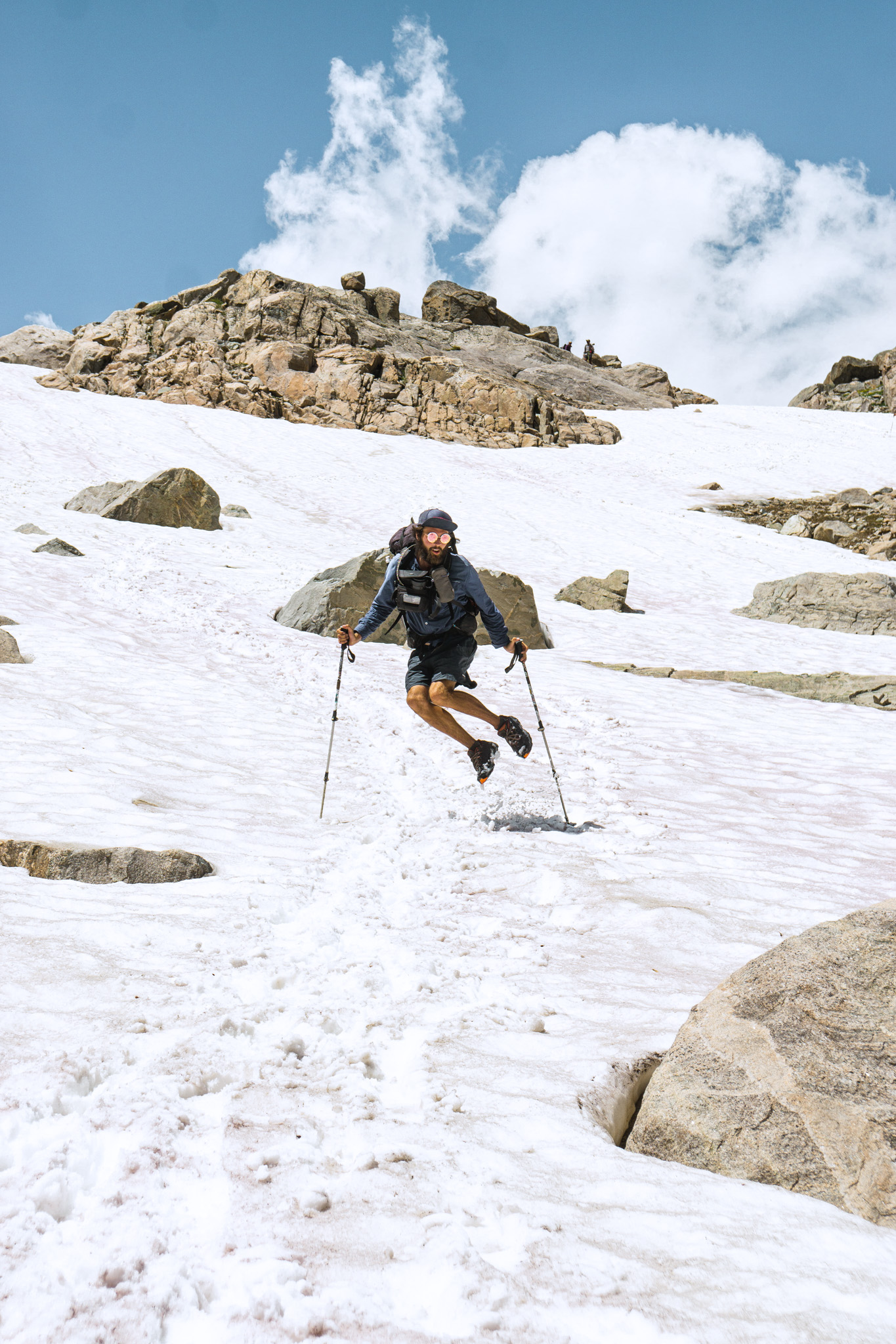 snow travel on the continental divide trail